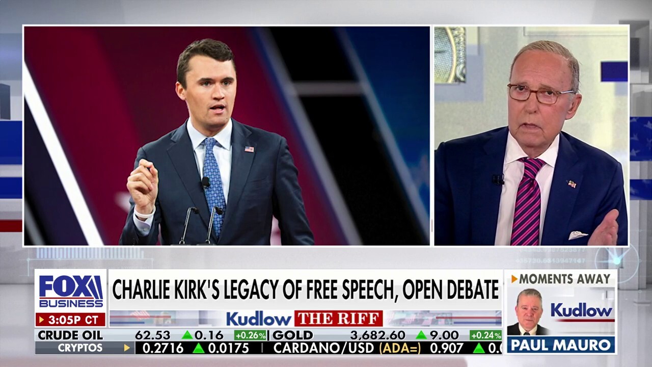 FOX Business host Larry Kudlow honors the life of Turning Point USA founder Charlie Kirk on Kudlow.