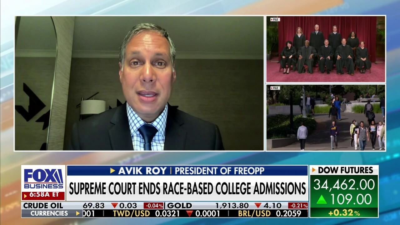 FREOPP President Avik Roy weighs in on the Supreme Court decision to end race-based college admissions.