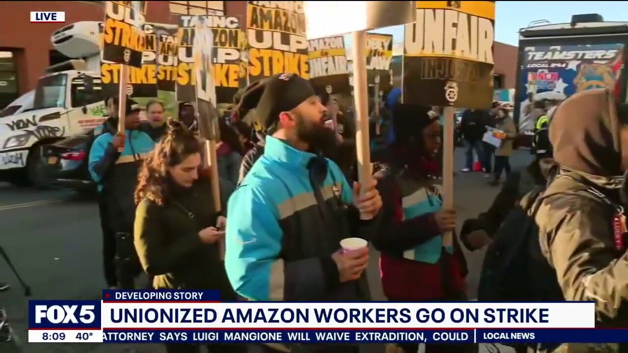 Teamsters launched strikes at seven Amazon facilities, strategically timed less than a week before Christmas, a critical period for e-commerce, FOX 5 NY reports.