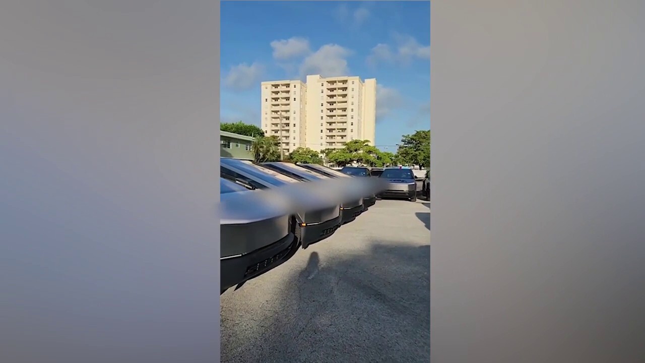 The owner had parked the $80,000 vehicles in a parking lot in Fort Lauderdale. (Credit: Facebook / Yasser Rabello)