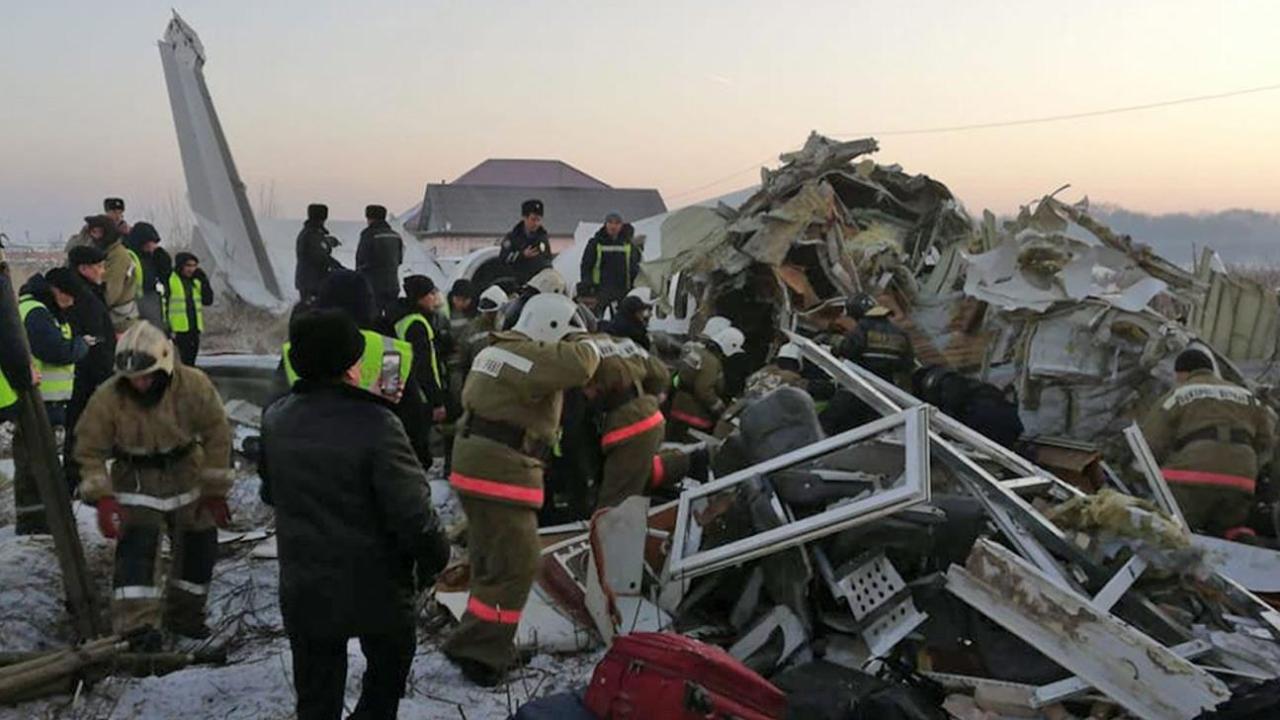 Kazakhstan plane crash leaves at least 12 dead