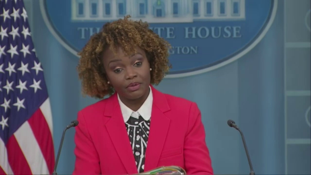 White House press secretary Karine Jean-Pierre dodged a reporter's question about President Biden being surprised at the cost of a $6 smoothie in Allentown, Pennsylvania, instead directing the topic to small business owners starting their own businesses.