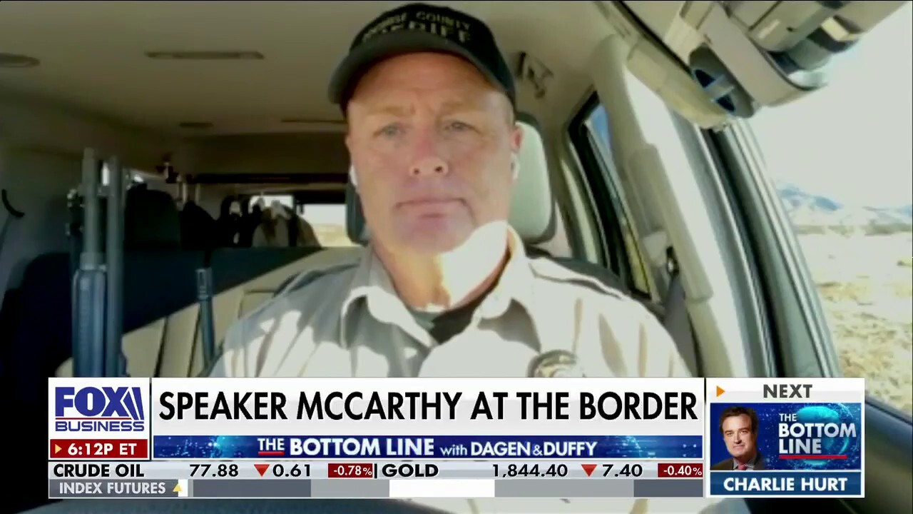 Cochise County, Arizona, Sheriff Mark Dannels discusses House Speaker Kevin McCarthy’s visit to the Arizona border on ‘The Bottom Line.’