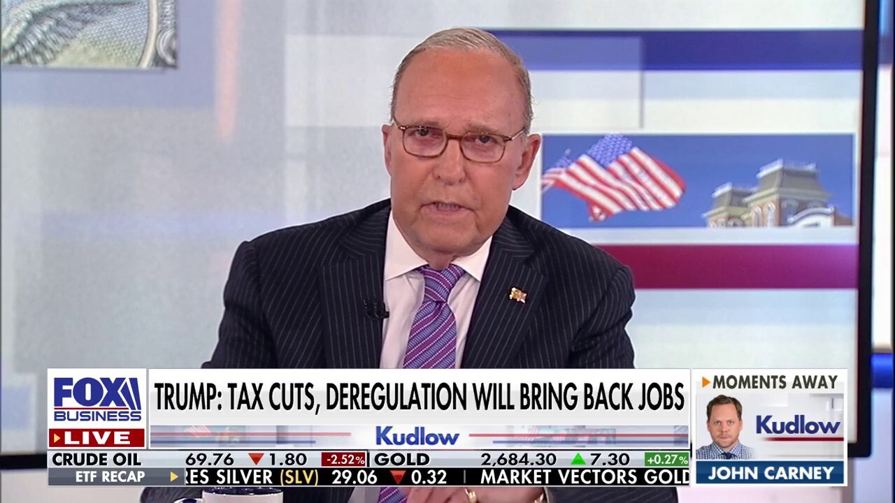  FOX Business host Larry Kudlow reacts to the former president's plan to bring jobs back to the U.S. on 'Kudlow.'