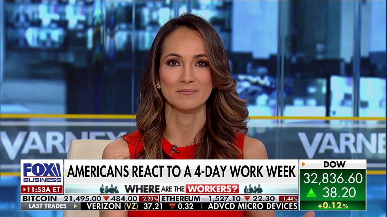 FOX Business' Lydia Hu discusses the growing push for a four-day workweek and what Americans think of the shortened shifts.