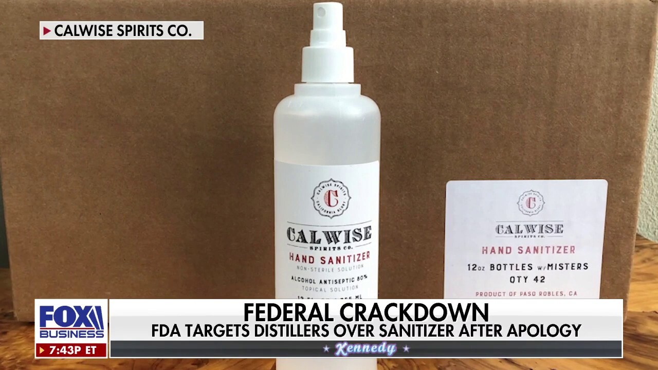 FDA targets distillers who made hand sanitizer during COVID