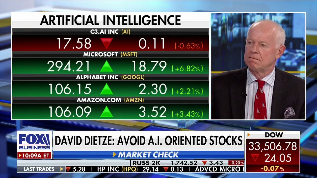 David Dietze warns investors to be 'cautious' with AI-oriented stocks