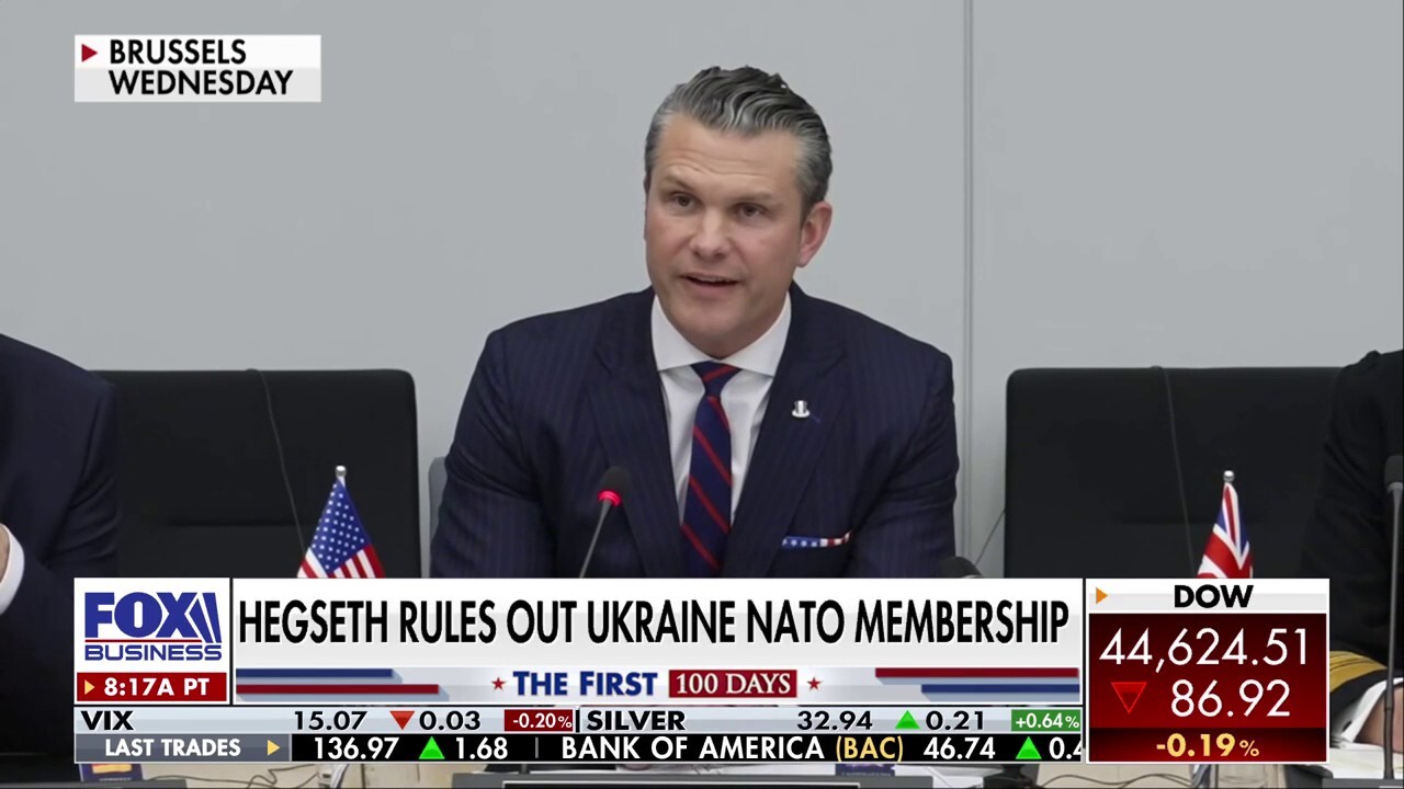 Pete Hegseth rules out Ukraine NATO membership in first overseas trip