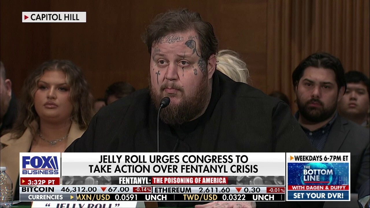 Jelly Roll urges Congress to take action over fentanyl crisis: 'Want to be a part of the solution'