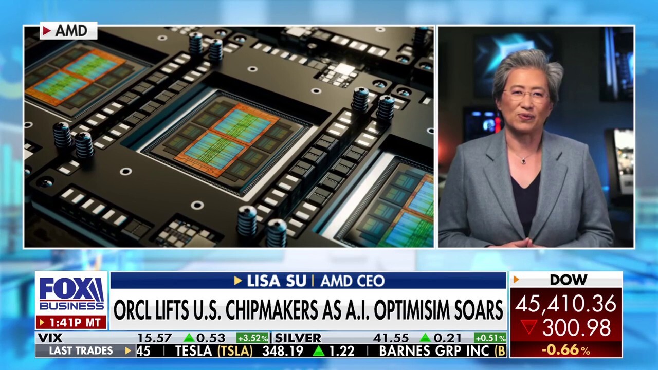 Advanced Micro Devices CEO Lisa Su touts the 'accelerating demand' for A.I. and discusses her 'opportunity of a lifetime' with the Trump administration on 'The Claman Countdown.'