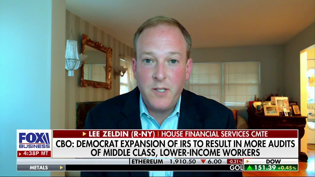 Rep. Lee Zeldin: Bolstered IRS will be hitting 'Americans of all walks of life'