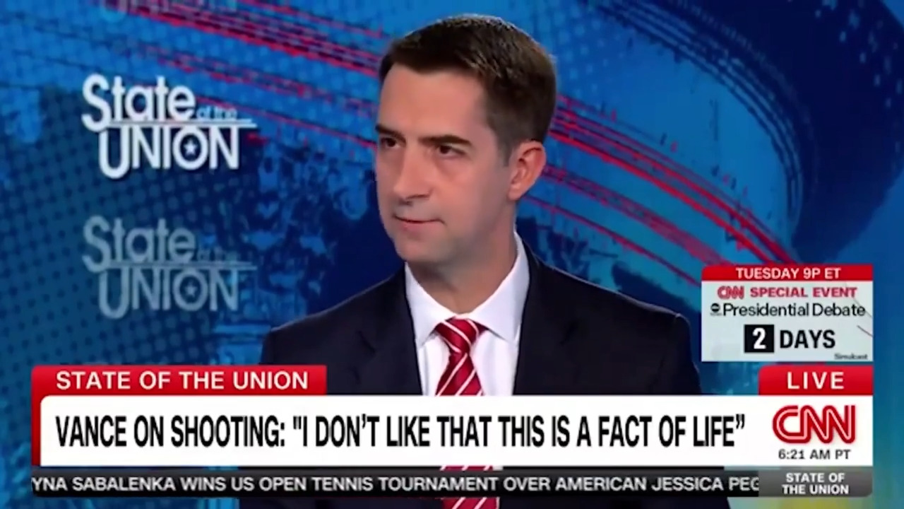 Tom Cotton clashes with CNN's Dana Bash when asked about school shootings