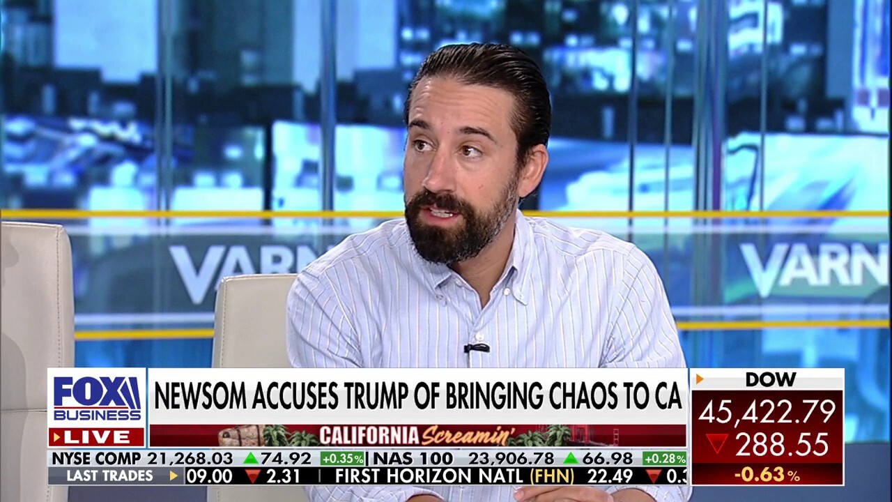Celebrity chef Andrew Gruel joined ‘Varney & Co.’ to blast Gov. Gavin Newsom’s policies, warning California’s middle class is disappearing as residents flee the state and businesses face ‘death by a thousand cuts.’