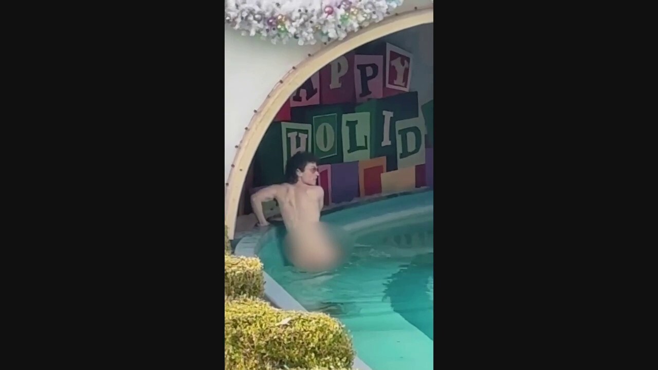 A 26-year-old man has been arrested at Disneyland in California after taking his clothes off and wandering around the "It's a Small World" ride. (Credit: Hunter Kost via Storyful)