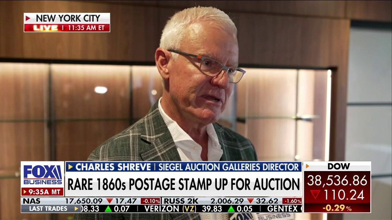 Rare 1860s postage stamp auction presale hits estimate worth $4 million