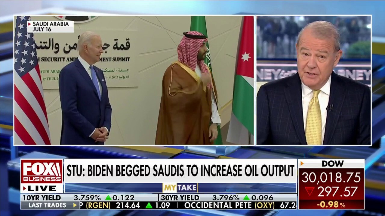 FOX Business host Stuart Varney argues OPEC+ increasing oil prices is 'another problem for the president.'
