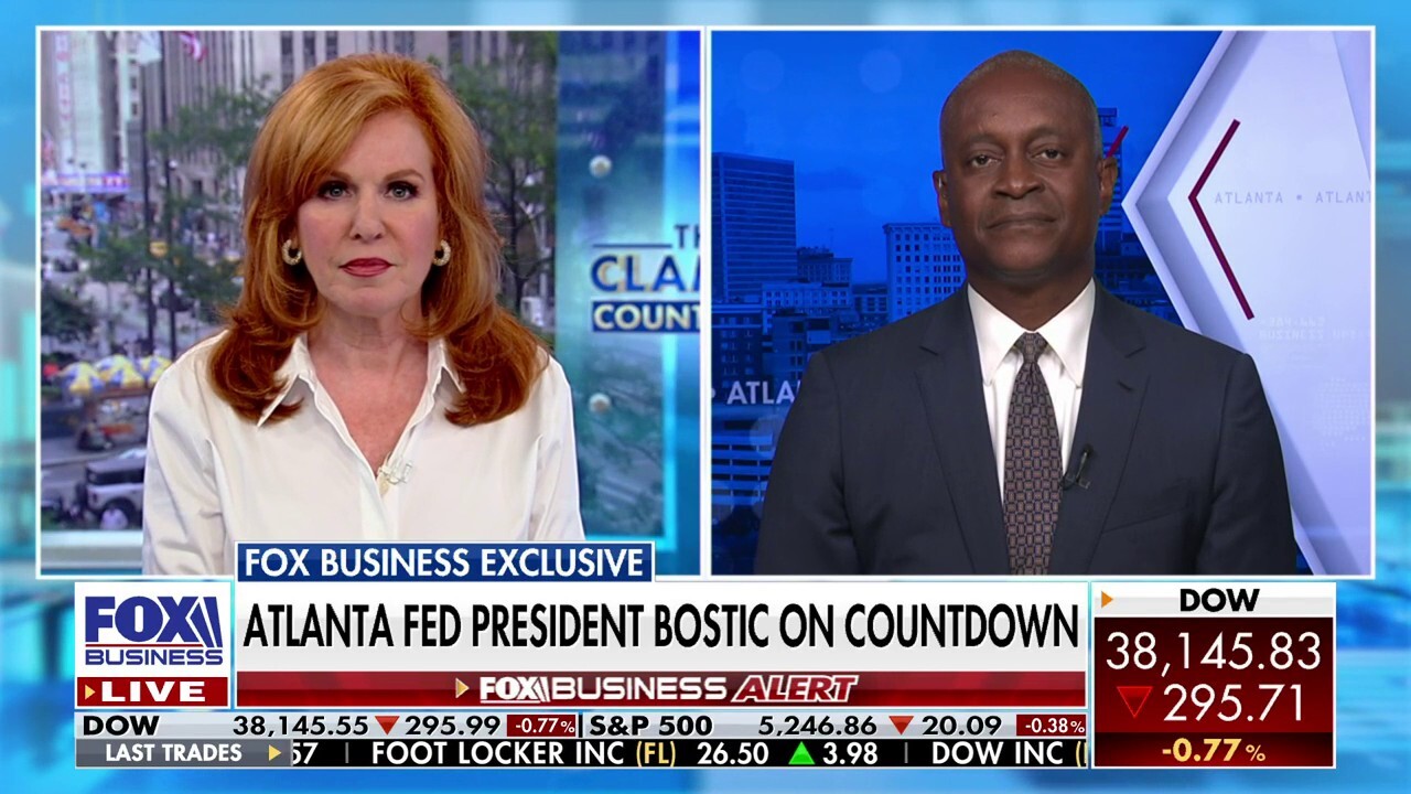  Federal Reserve Bank of Atlanta President Raphael Bostic discusses the year-over-year rate of inflation on 'The Claman Countdown.'