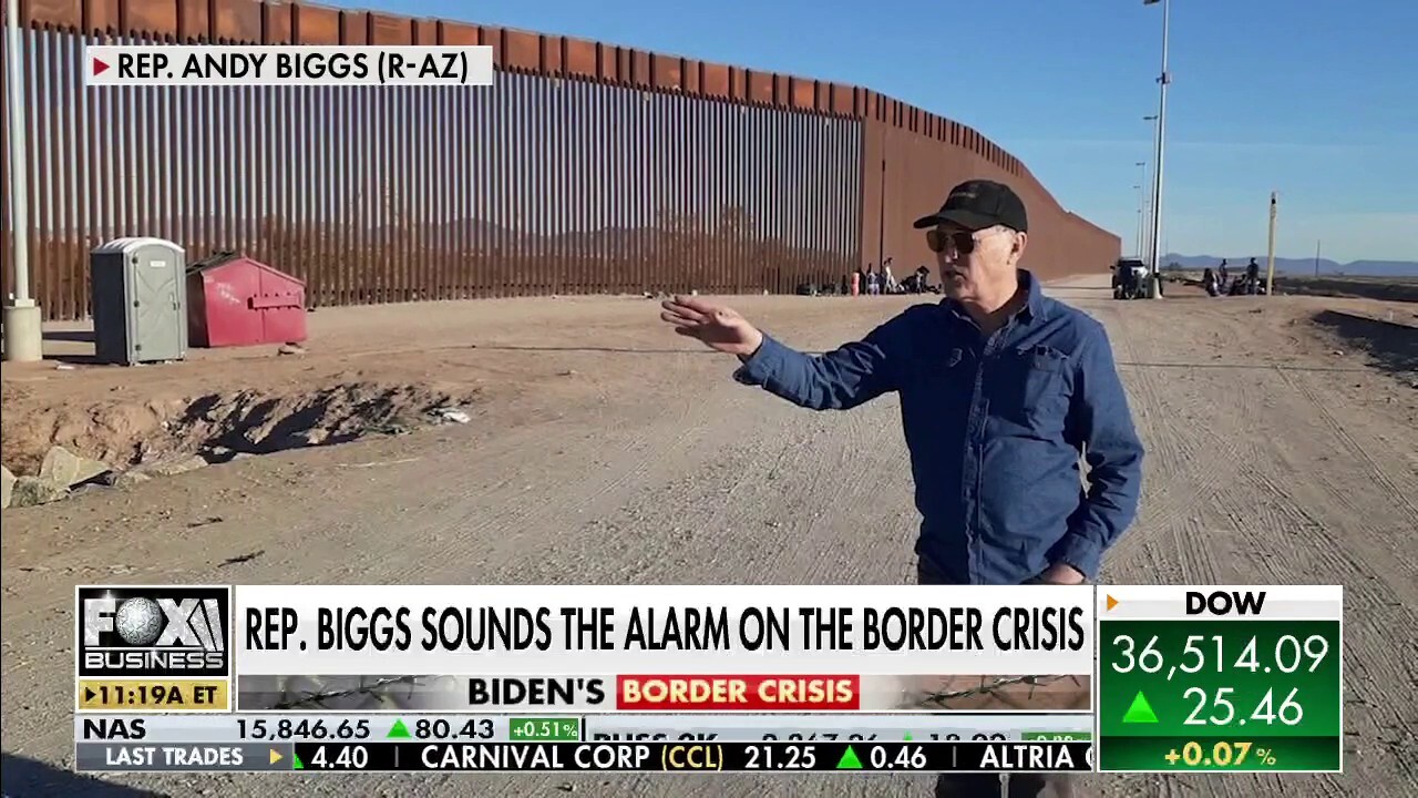 Rep. Andy Biggs, R-Ariz., warns that the U.S.-Mexico border situation could very possibly worsen in 2022 after he witnessed the crisis firsthand in Yuma.