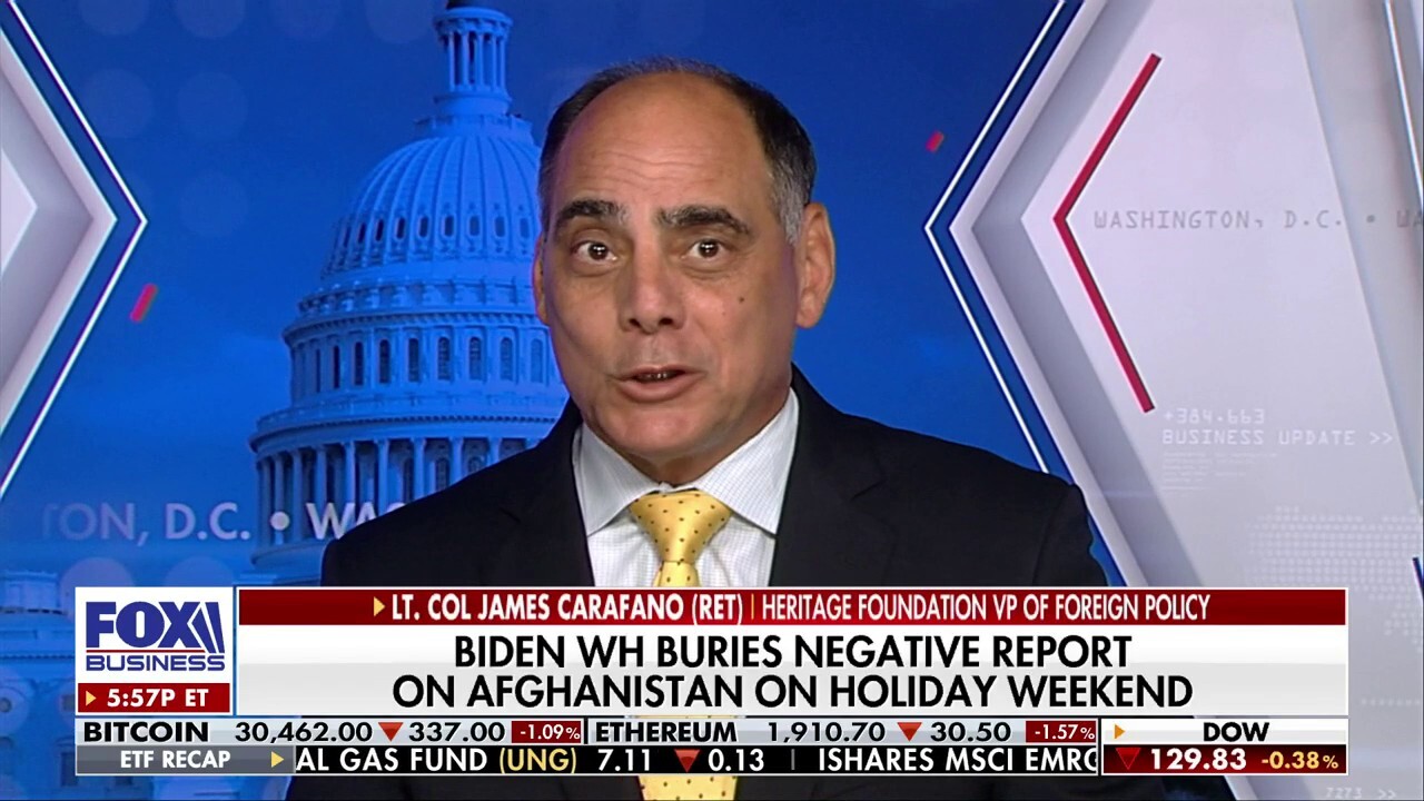 Biden scared himself out of Afghanistan: Lt. Col. James Carafano