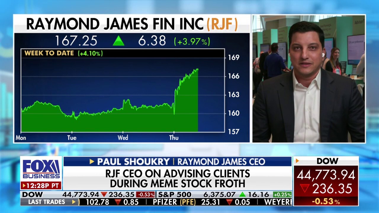Meme stocks haven't come up among advisors, Raymond James CEO explains