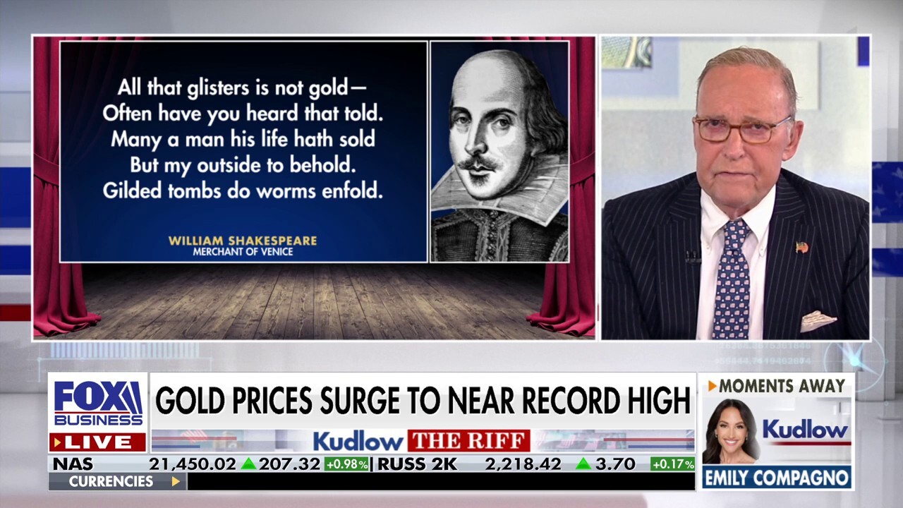 Larry Kudlow: Perhaps some things do glitter as good as gold
