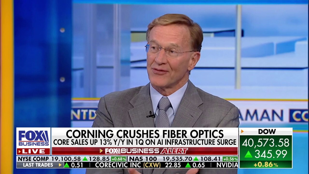 Corning CEO: Data centers need 10 times more fiber for first generation AI