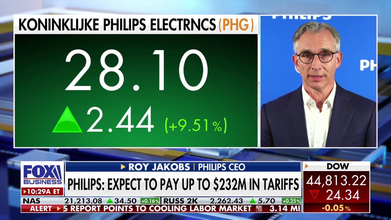 Philips CEO Roy Jakobs vows to absorb a large share of tariff costs instead of passing them to consumers