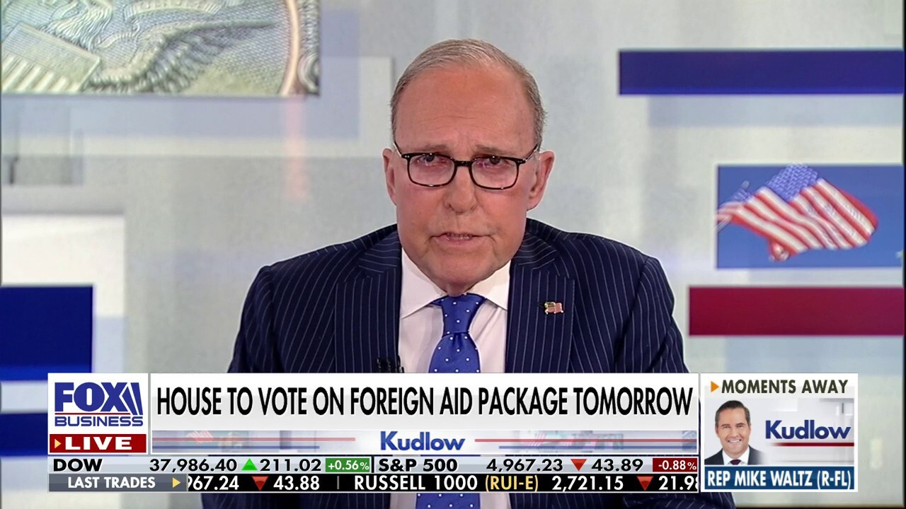  FOX Business host Larry Kudlow reflects on former President Reagan's 'peace through strength' amid the Israel-Hamas war on 'Kudlow.'