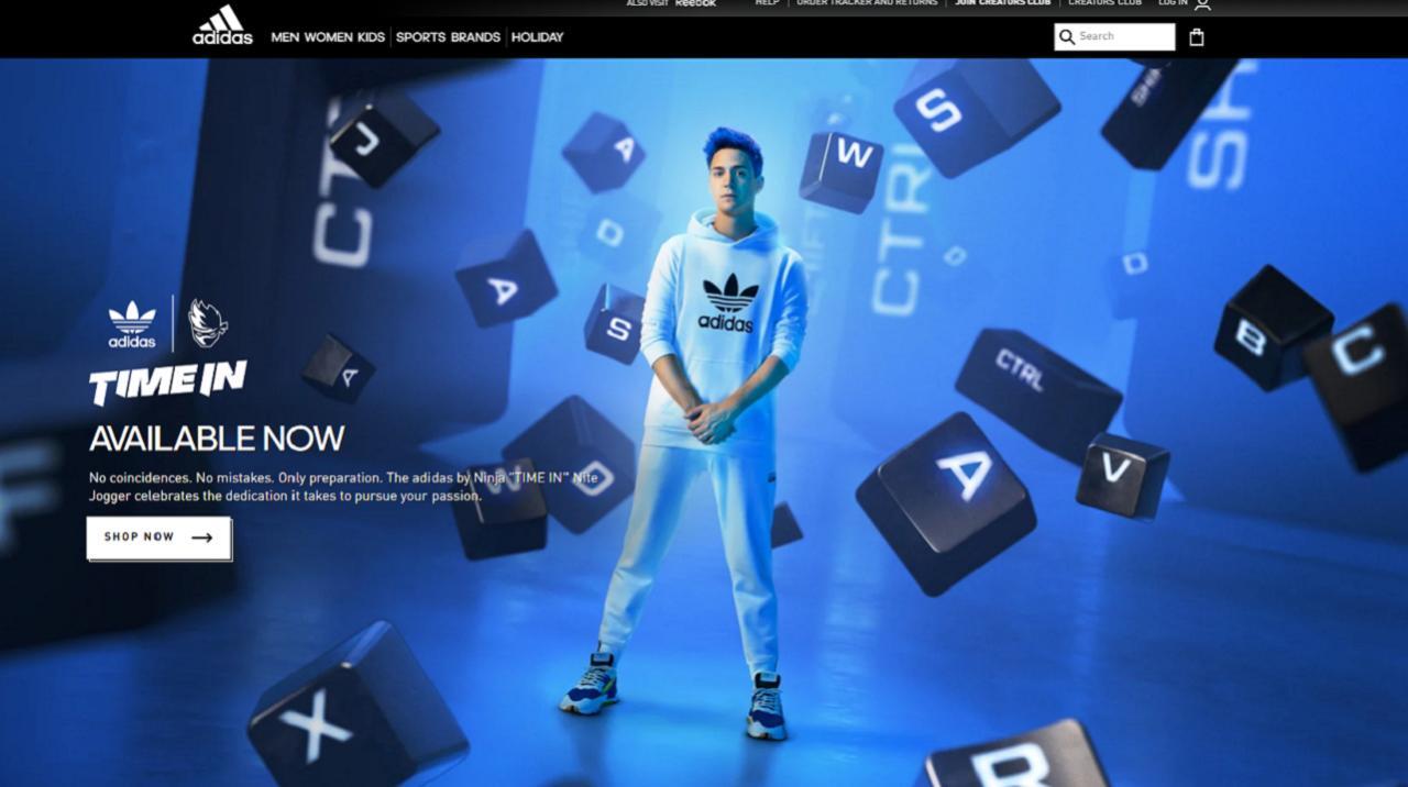 Top video game streamer gets Adidas sneaker collaboration as esports gain influence 