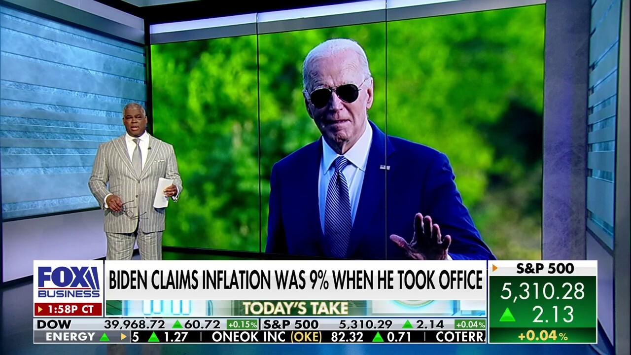 'Making Money' host Charles Payne argues inflation has not come down at all while President Biden has been in office. 