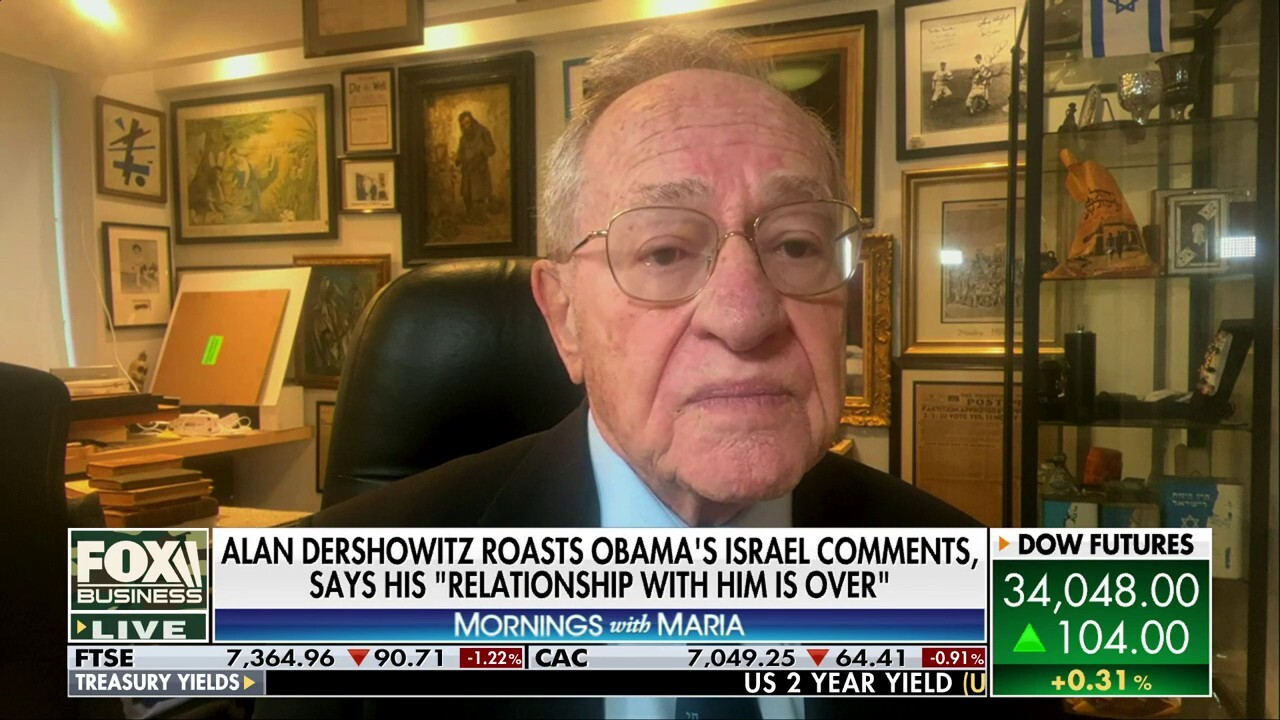 Obama has 'always' had 'a deep hatred of Israel in his heart': Alan Dershowitz