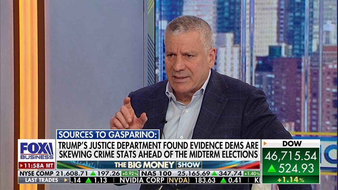 Trump's DOJ found 'rampant evidence' Democratic politicians distorted crime data, Gasparino says