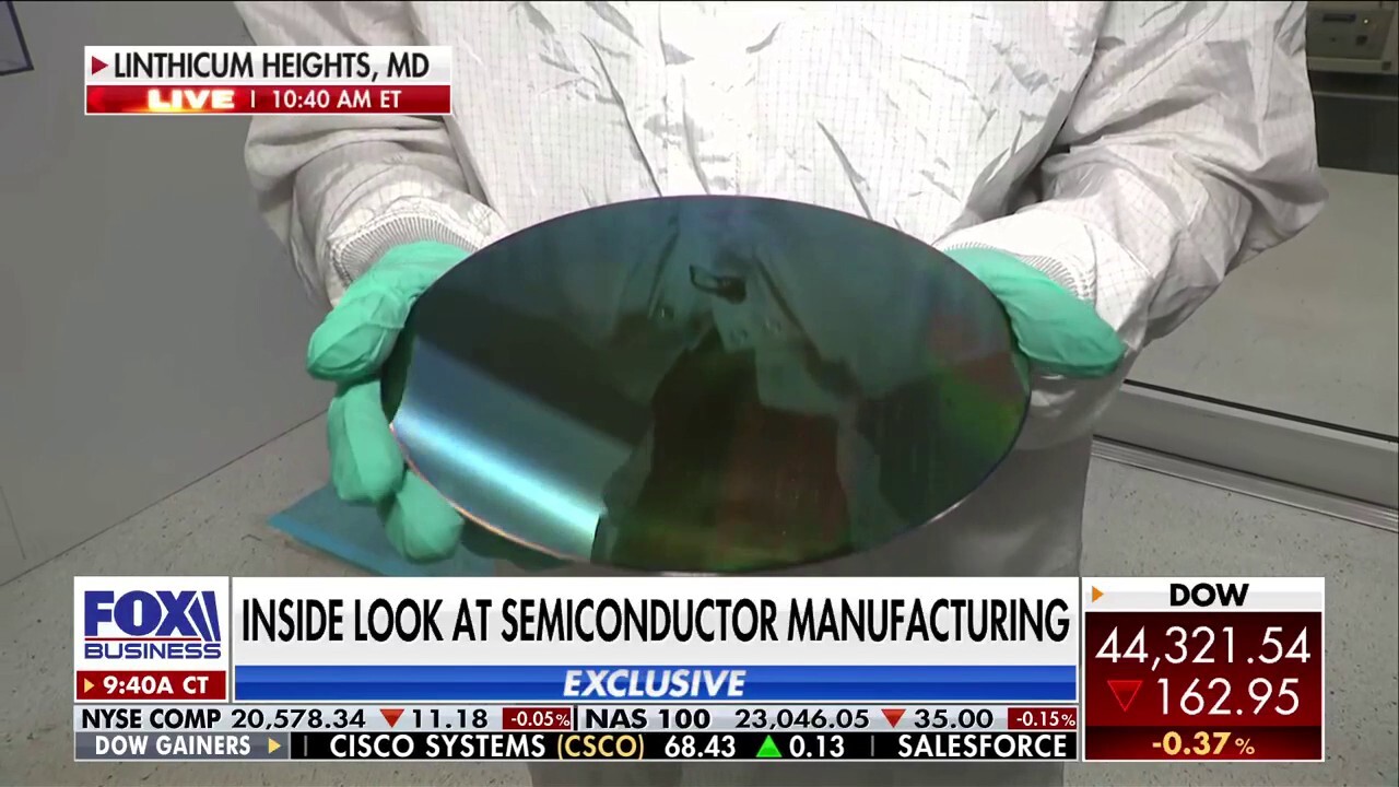 FOX Business' Max Gorden gets an inside look into semiconductor microchips at Northrop Grumman.