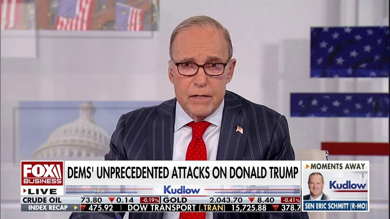 Fox Business host Larry Kudlow says the more Democrats try to stop Trump, the dumber they look on 'Kudlow.'