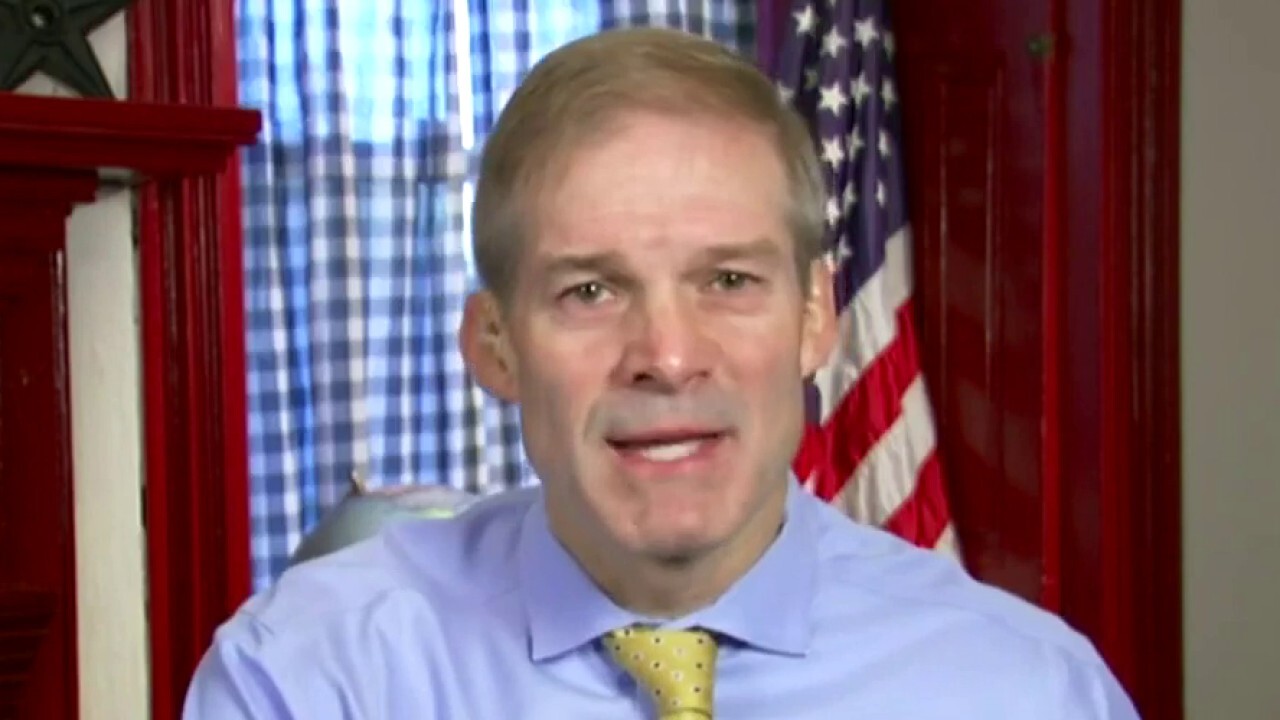 Rep. Jim Jordan, R-Ohio, ripped Democrats over their 'radical agenda' as President Biden's approval rating continues to nosedive. 