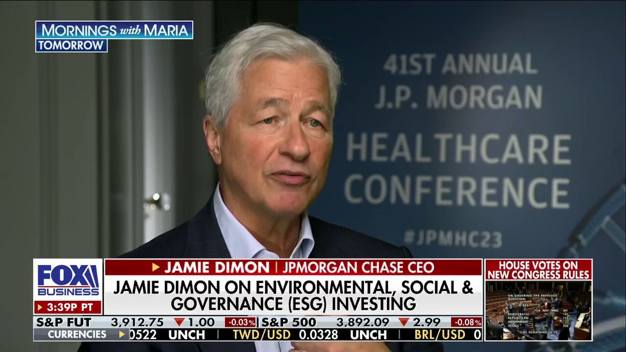 JPMorgan Chase CEO weighs in on ESG investing on 'Mornings with Maria.'