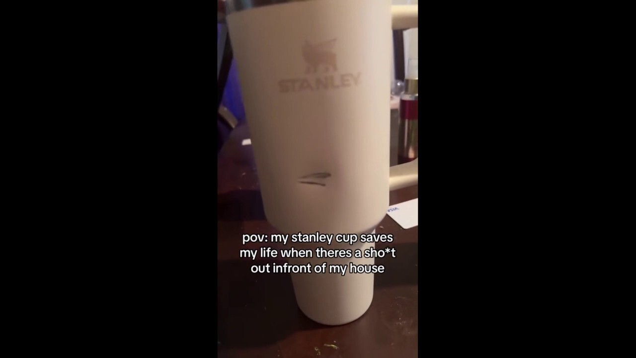 "POV: My Stanley Cup saves my life when there’s an [shootout] in front of my house," 22-year-old Rachel, AKA @xo._ray, wrote on TikTok. Video courtesy: @xo._ray/LOCAL NEWS X/TMX