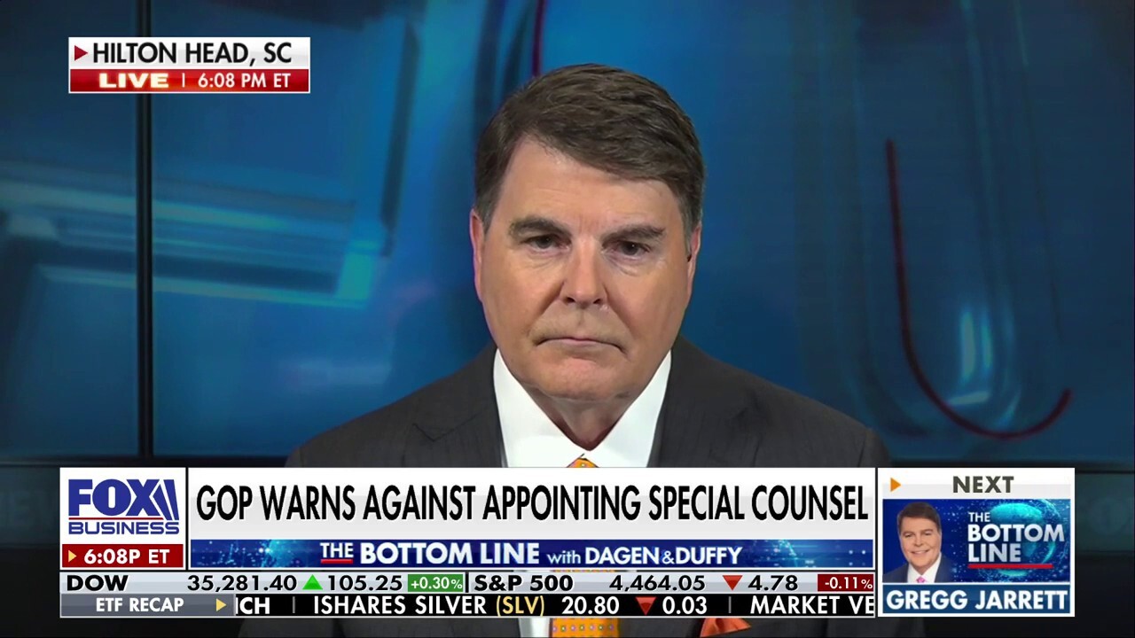 Fox News legal analyst Gregg Jarrett tears into Attorney General Merrick Garland for appointing Hunter Biden prosecutor David Weiss as special counsel on 'The Bottom Line.'