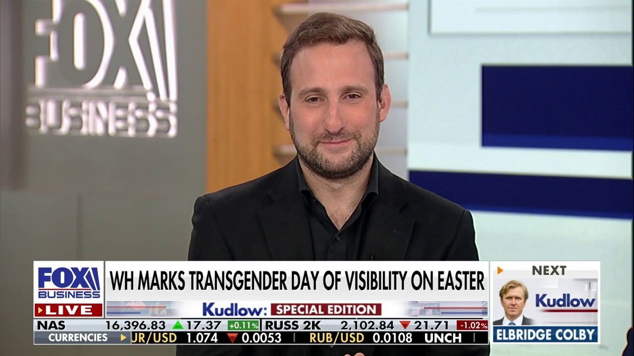 WOR radio host Mark Simone and New York Post politics reporter Jon Levine join ‘Kudlow’ to discuss President Biden honoring Transgender Day of Visibility on Easter.
