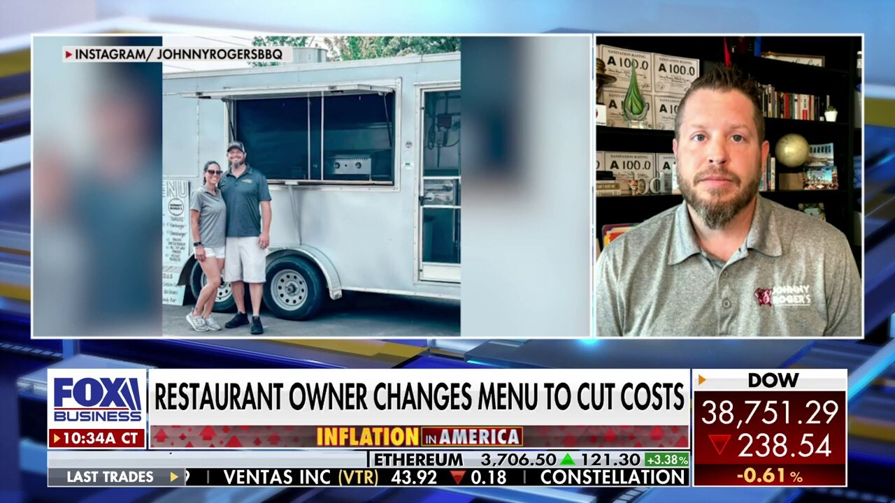Johnny Roger’s owner Barrett Dabbs details how inflation is hurting his Concord, North Carolina barbecue and burger joint on "Varney & Co."