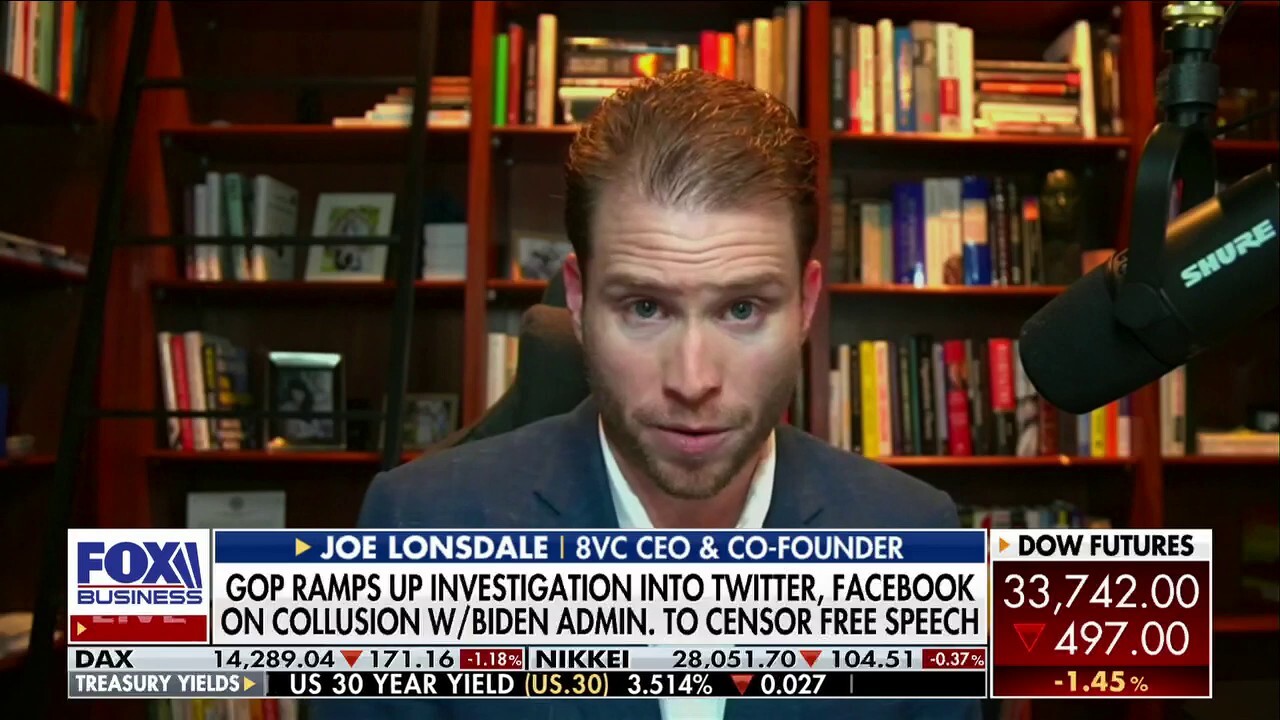 8VC CEO Joe Lonsdale discusses Big Tech censorship following the 'Twitter Files' release and the threats posed by TikTok.