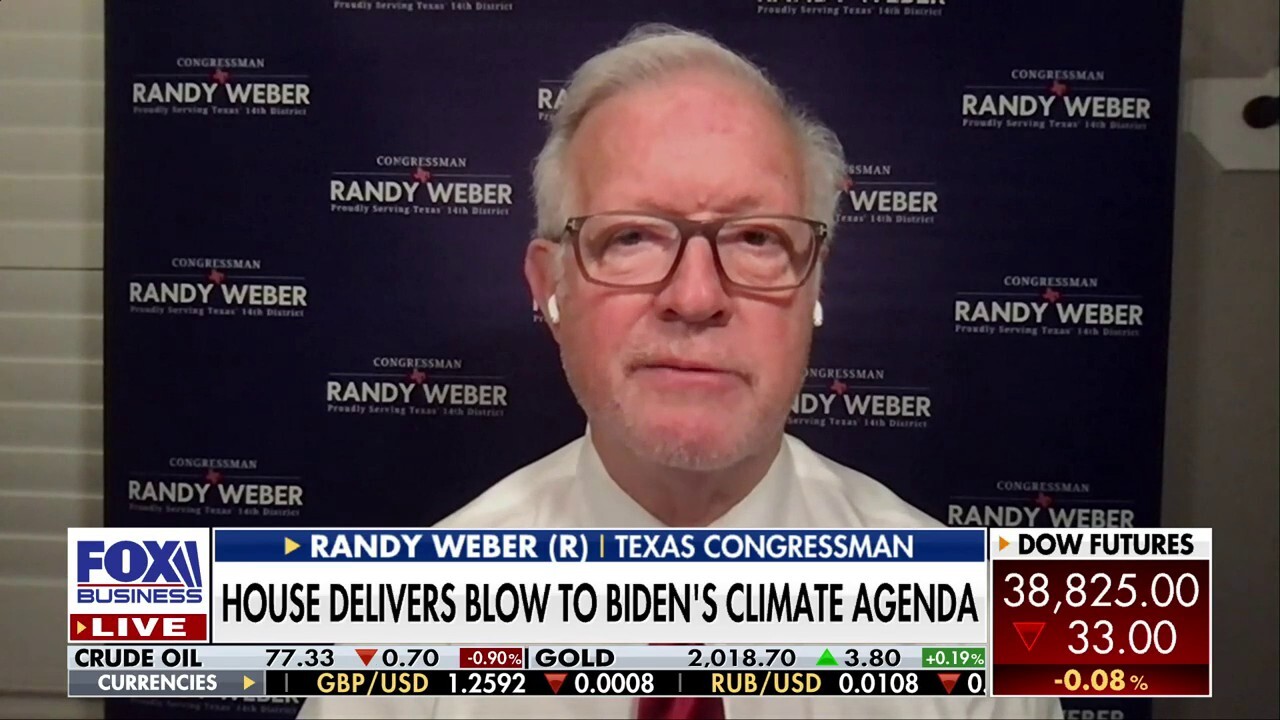 It seems like Biden is 'intent' on killing our energy industry: Rep. Randy Weber
