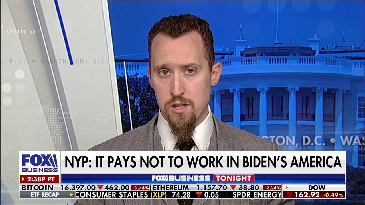 Heritage Foundation Research fellow EJ Antoni explains why many Americans do not want to work during the Biden economy on 'Fox Business Tonight.'