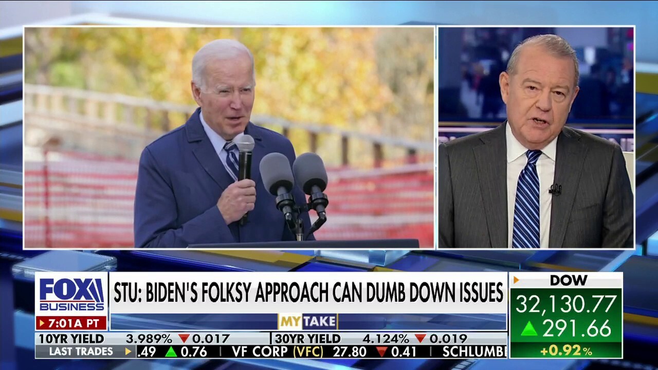 FOX Business host Stuart Varney argues Biden addressing kitchen table issues is a way for the president to 'connect with ordinary people.'