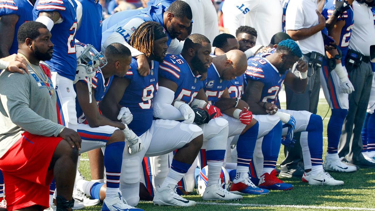 NFL’s Roger Goodell wants politics out of football, but allows players to kneel 