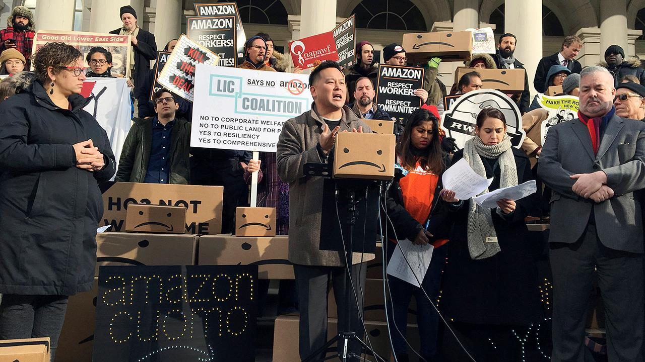 Amazon should not receive tax incentives for HQ2 location: NY state lawmaker