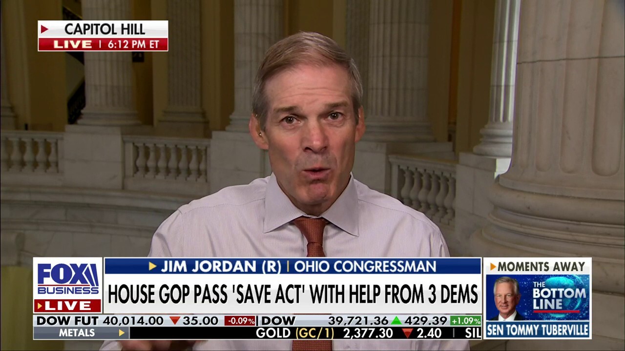 Jim Jordan: Common sense tells you Biden is 'not up to the task'