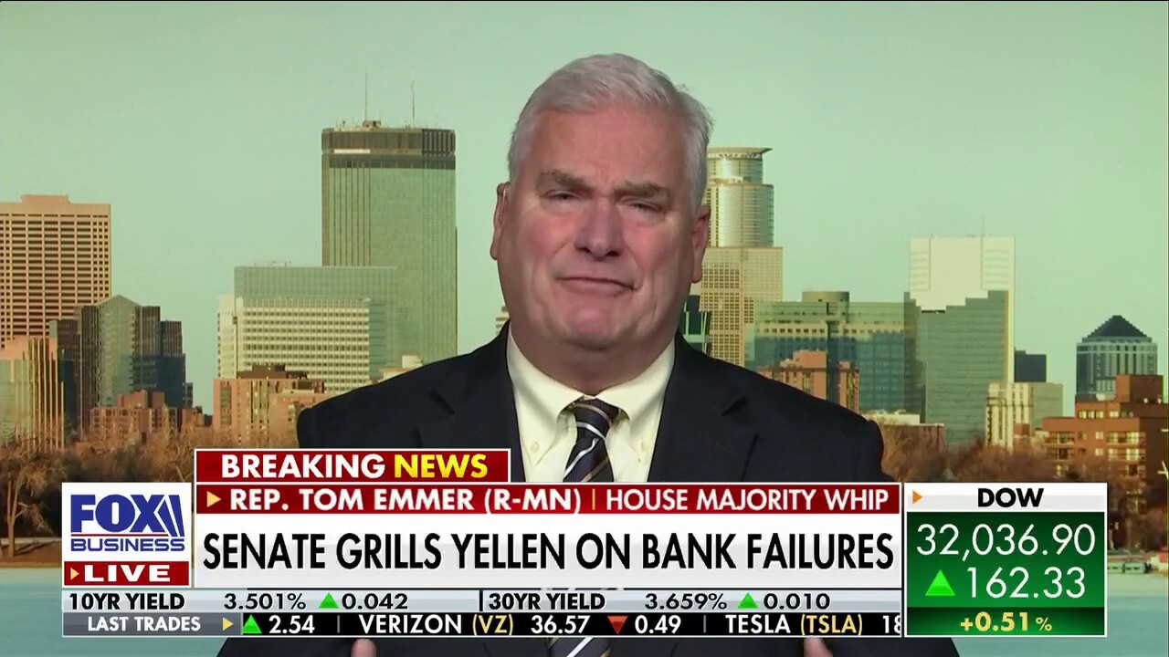 Rep. Tom Emmer raises questions about the Fed's role in the SVB bank failure