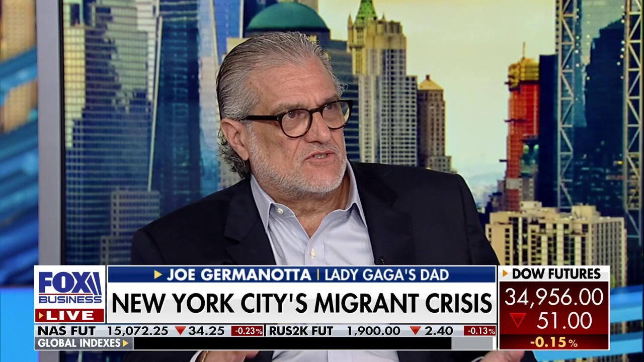 New York City restaurateur and Lady Gaga's father Joe Germanotta says customer foot traffic has decreased in areas plagued by migrants and homeless.