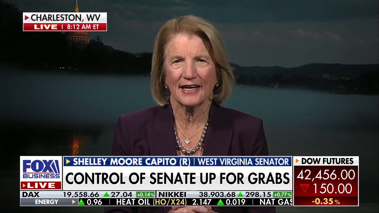 Sen. Shelley Moore Capito, R-W.Va., explains how the GOP is poised to win U.S. Senate majority and criticizes Democrats for 'no plans' to tackle inflation.